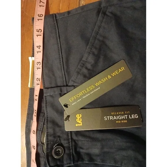 Lee L129806 Womens Navy Relaxed‎ Fit Original All Day Jeans Size 10 L NWT #154C - Picture 9 of 16